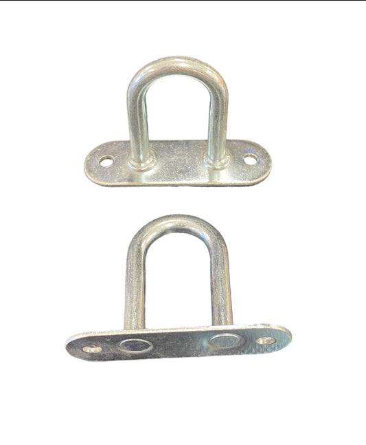 Oblong pad eye plate ring hook