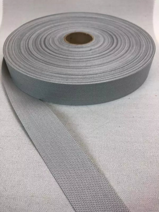Kantband Acryl Carbon Silver