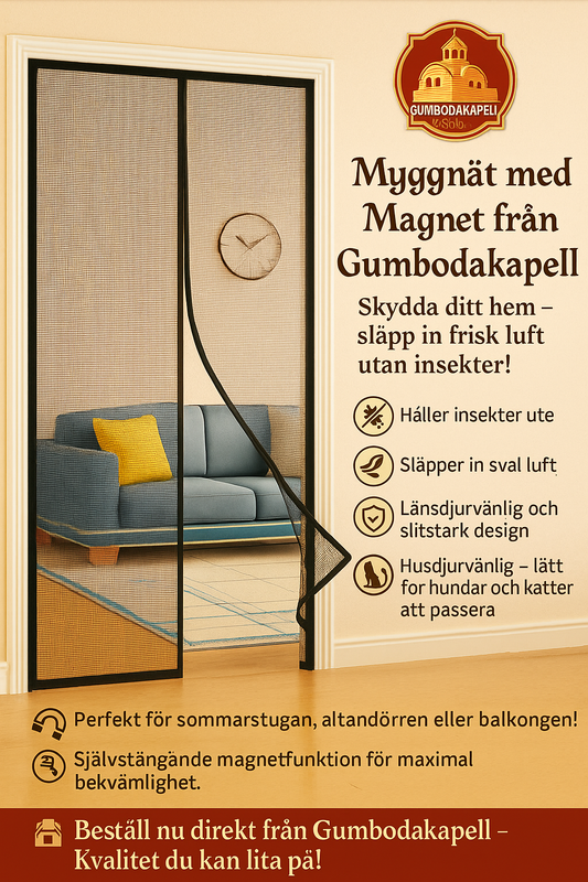 Myggnät med Magnet