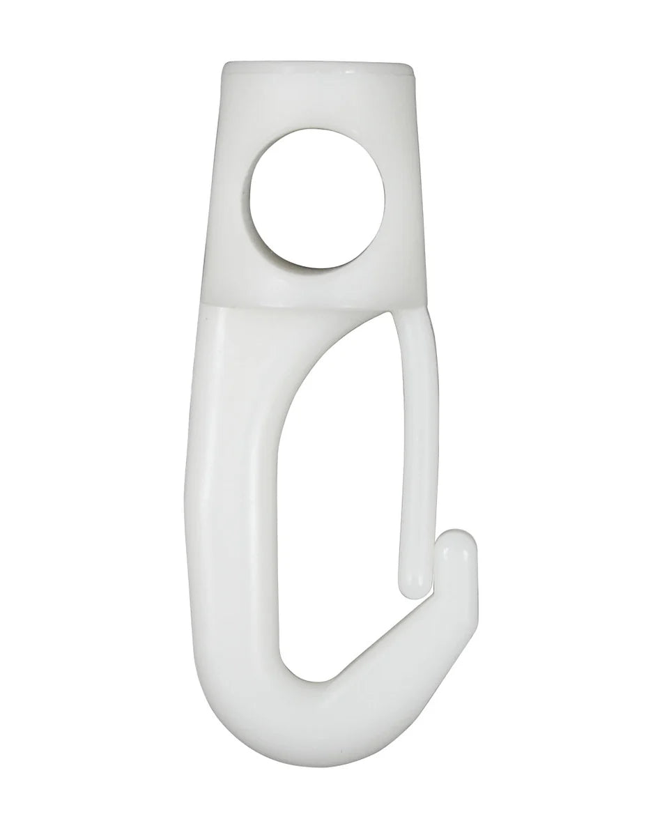 Plastkrok Vit 58 mm