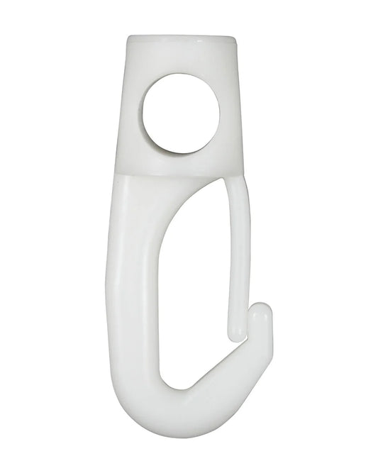 Plastkrok Vit 58 mm