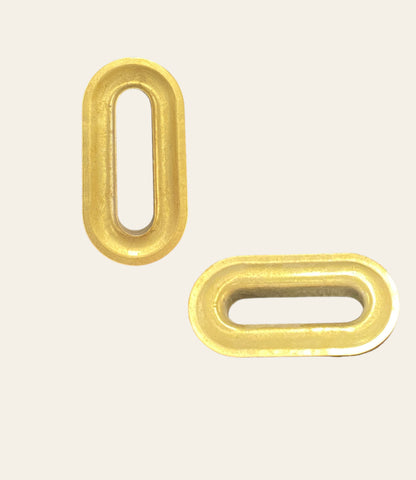 Oval Öljetter Guld