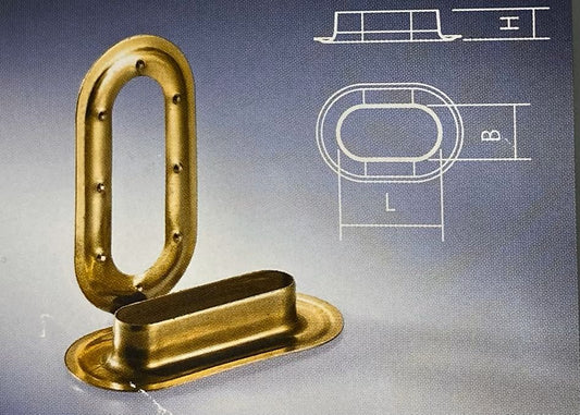 Oval Öljetter Guld – bild 2
