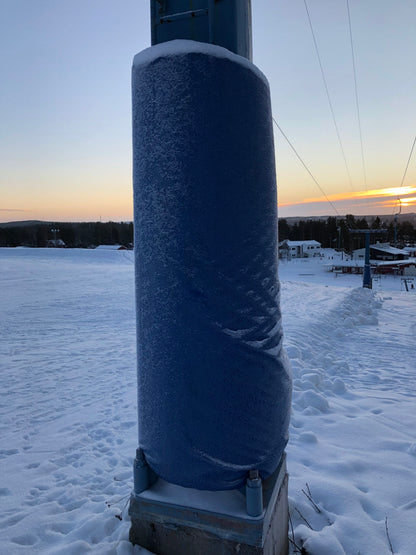Stolpmadrass till skidbacke
